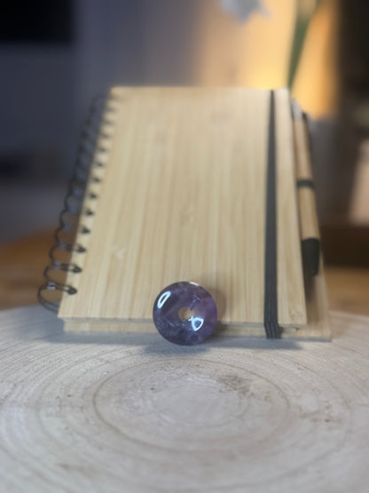 Notizbuch m. Kristall - selbst gestalten  - "Zauberbuch"