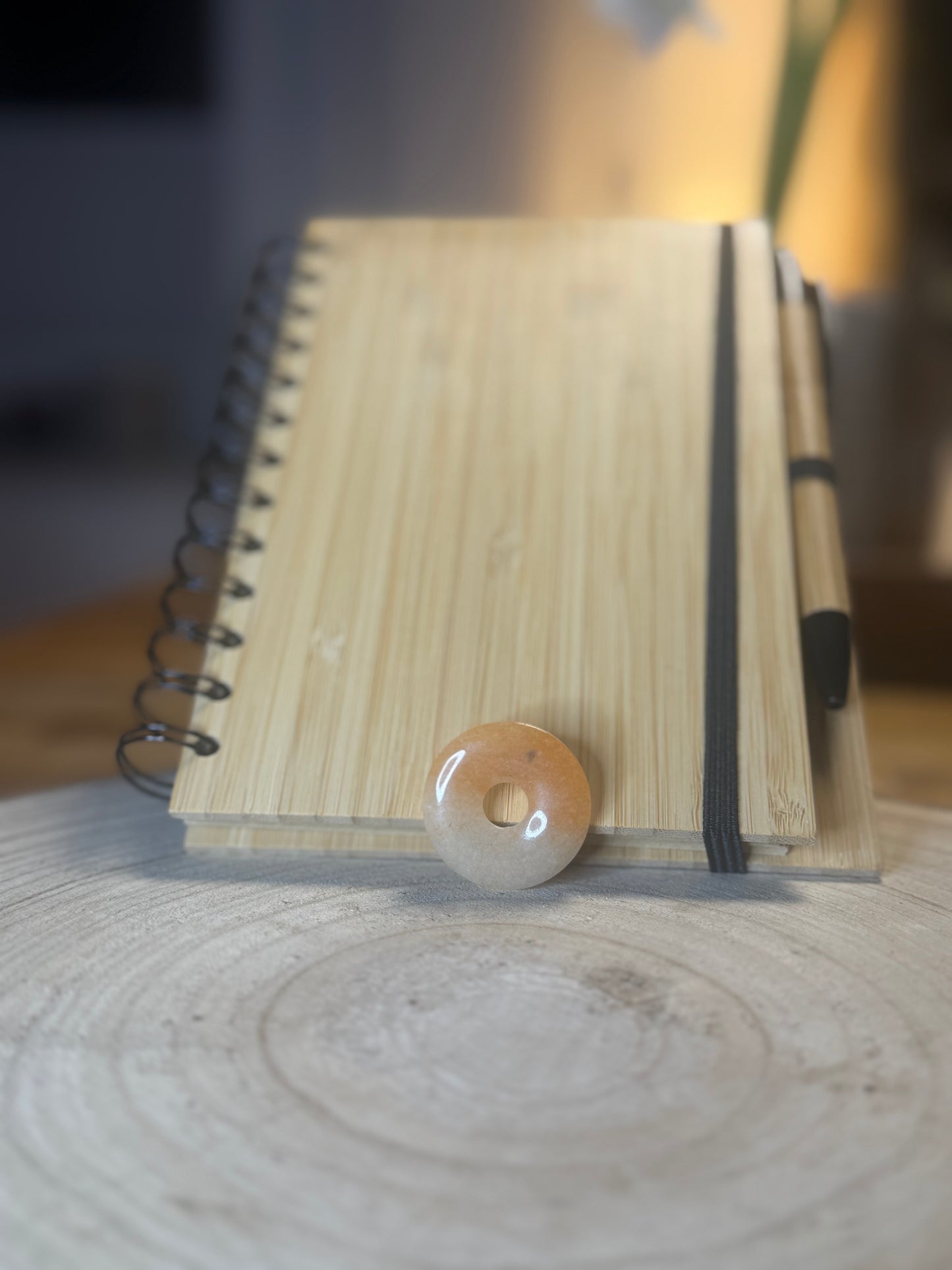 Notizbuch m. Kristall - selbst gestalten  - "Zauberbuch"